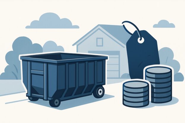 Illustration of dumpster rental for this project