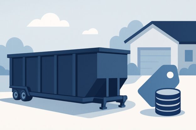 Illustration of dumpster rental for this project