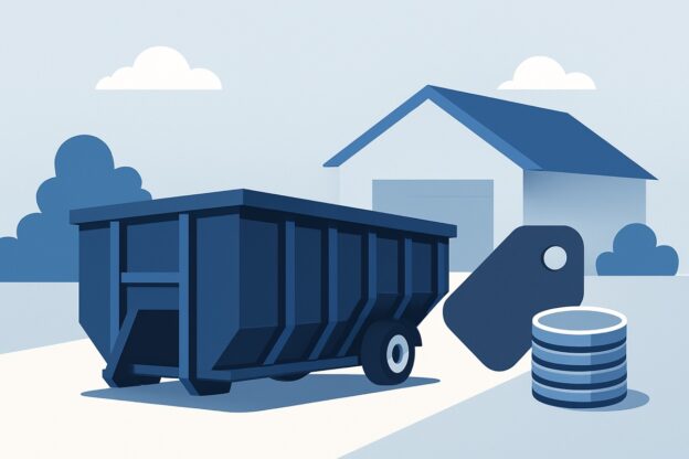 Illustration of dumpster rental for this project