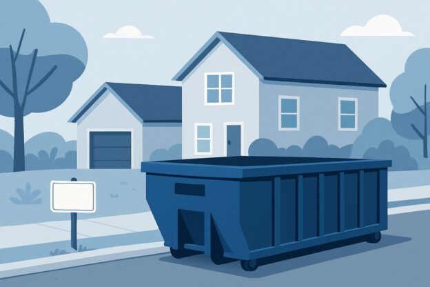 Illustration of dumpster rental for this project