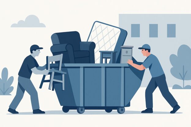 Illustration of dumpster rental for this project