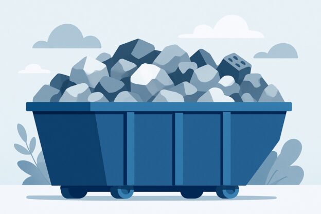 Illustration of dumpster rental for this project