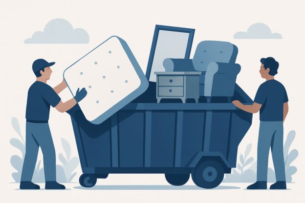 Illustration of dumpster rental for this project