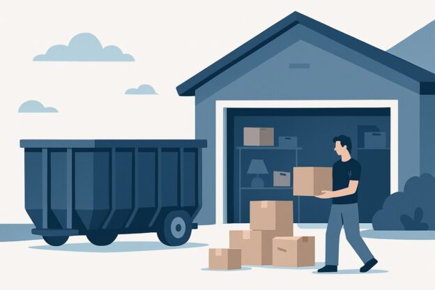 Illustration of dumpster rental for this project