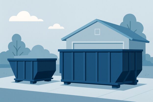 Illustration of dumpster rental for this project